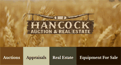 Desktop Screenshot of hancockauctionandrealestate.com